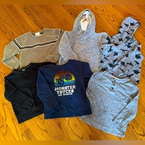Bundle of 6 Boys 5T Sweaters/Long Sleeve Shirts